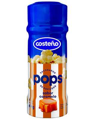 Sazonador Costeño Pops frasco Sabor Caramelo 64 g