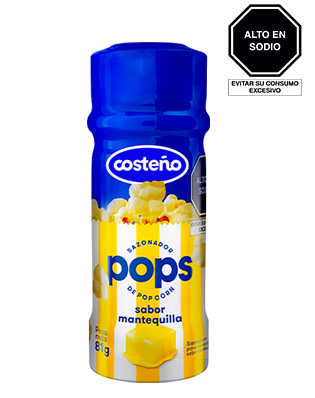 Sazonador Costeño Pops frasco Sabor Mantequilla 81g