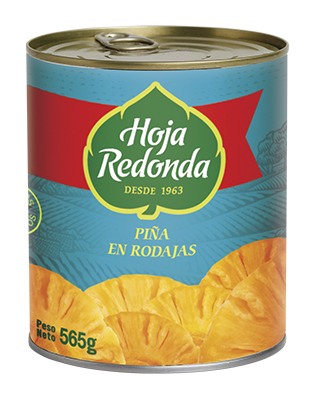 Piña en Rodajas Hoja Redonda 565g Abre Fácil