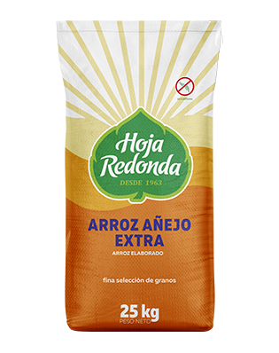 Arroz Hoja Redonda Extra Añejo Saco 25Kg